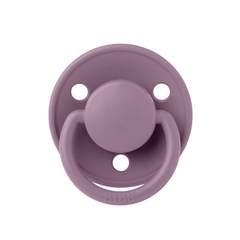 Bibs - Suzeta De Lux Latex, tetina rotundă, 6 luni +-Mauve