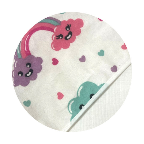 Prosop din muselina cu capison, 80x80 cm, pink Kreis design