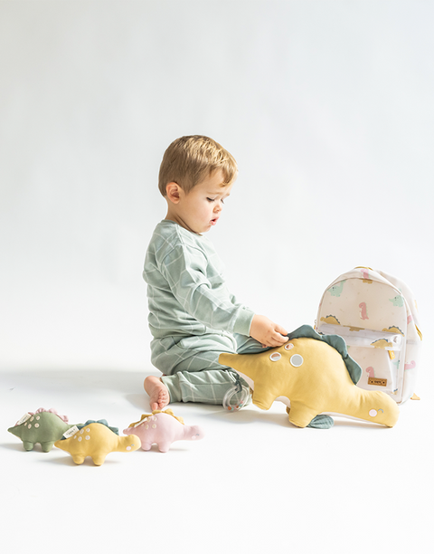 Jucarie de activitate pentru bebelusi din plus SaroBaby Wild Dinos Gigant - Multi