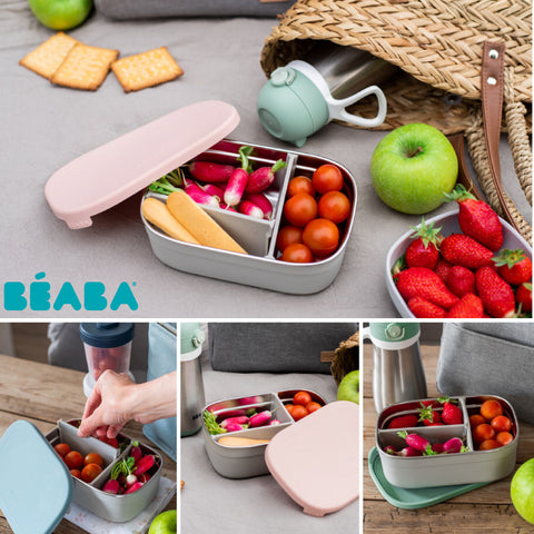 Caserola inox Beaba Powder Pink