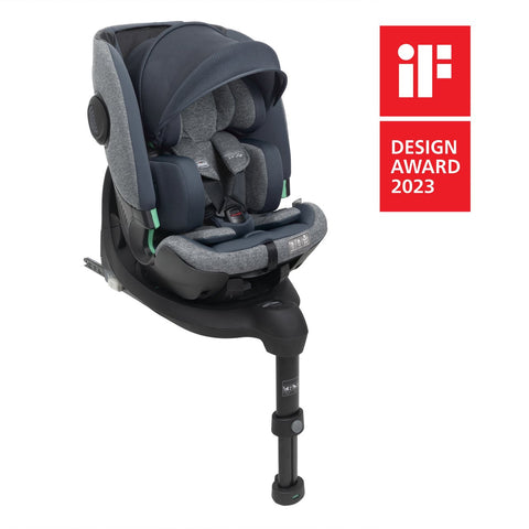 Scaun auto Chicco Bi-Seat i-Size Air cu baza Isofix, Graphite (gri), 40-150 cm (de la nastere pana la 12 ani)