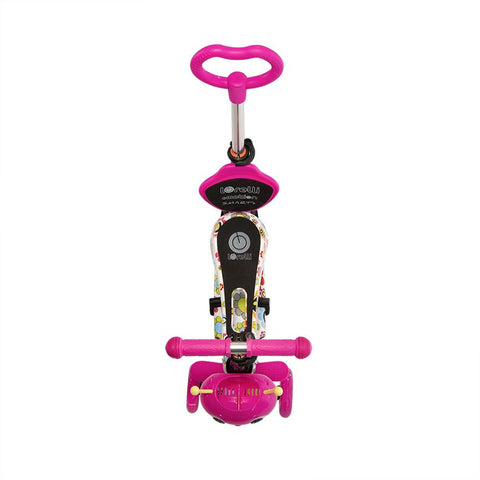 Trotineta pentru copii Smart Plus, Pink Flowers