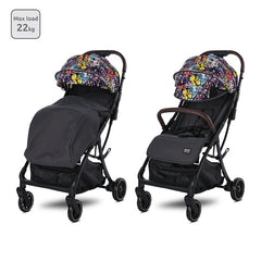 Cărucior sport autofold, până la 22 kg, Minori, Magic Flowers