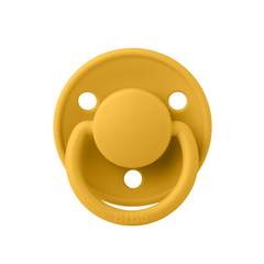 Bibs - Suzeta De Lux Silicon, tetina rotundă, mărime universală (0-3 ani)-Honey Bee