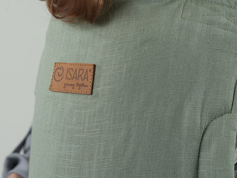 ISARA Quick Half Buckle Sage Green Linen