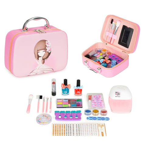 Trusa de Cosmetice Pentru Copii, Cutie, Oglinda, Lampa UV, accesorii, Multistore, HC538634