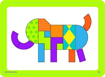 Imagination patterns, joc de constructie din lemn, cu piese magentice