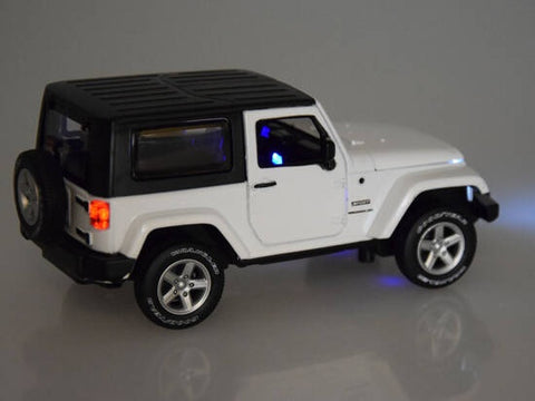 Mașină de teren Jeep Wrangler, 1:32, cu sunete, lumini, Neagra, ZA3754