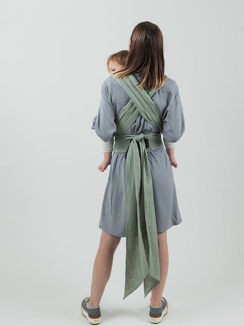 ISARA Quick Half Buckle Sage Green Linen