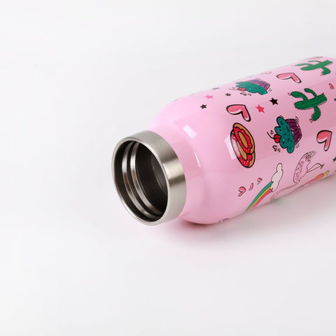 Termos pentru copii, din otel inoxidabil, design unicorn, 350 ml