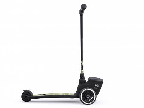 Trotineta copii pliabila, suport jucarie, Highwaykick 2 Lifestyle Green Line, 2 ani +, pana la 50 kg, Scoot Ride