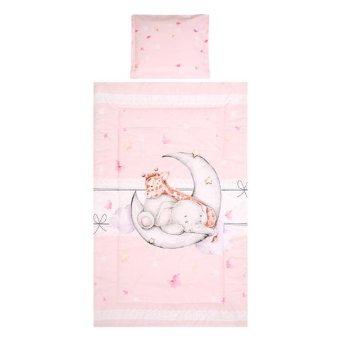 Set lenjerie pat 3 piese, bumbac ranforce, Cosy, Butterflies Pink