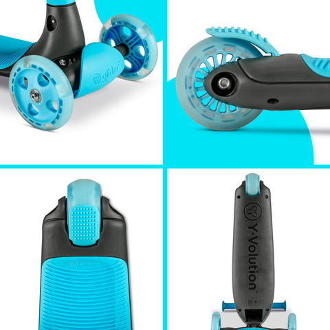 Trotineta cu 3 roti Yvolution Y Glider Kiwi Blue