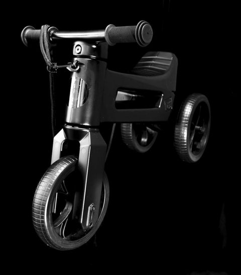 Bicicleta fara pedale Funny Wheels Rider SuperSport 2 in 1 All-Black Limited