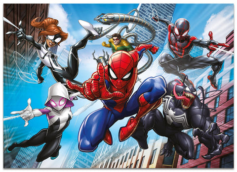 Puzzle de colorat maxi - Spiderman (4 x 48 de piese)