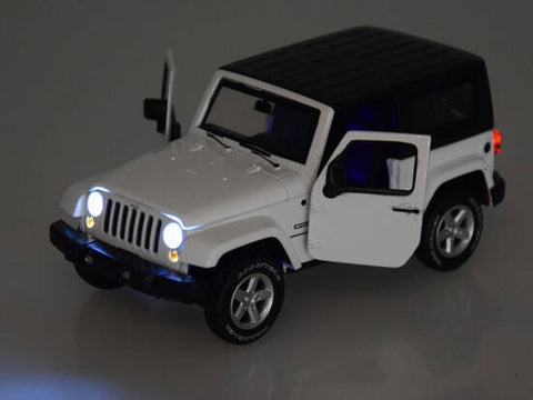 Mașină de teren Jeep Wrangler, 1:32, cu sunete, lumini, Neagra, ZA3754