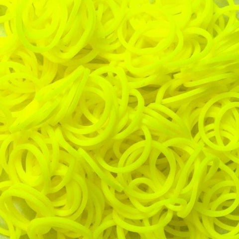 Elastice Rainbow Loom - Neon Galben - 300 buc.