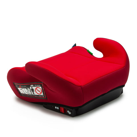 Inaltator auto Juju Jazzy Booster i-Size ISOFIX, Rosu-Bordo