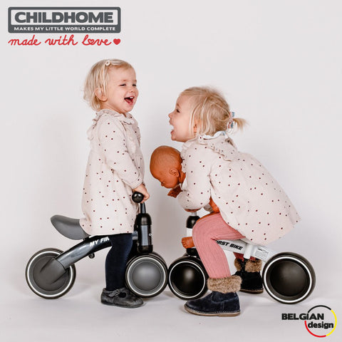 Bicicleta echilibru Childhome 18-36 luni Metal, Gri