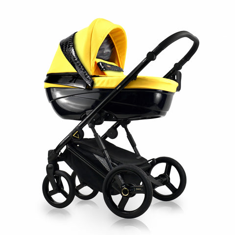 Carucior copii 2 in 1, reversibil, complet accesorizat, 0-36 luni, Bexa Glamour Yellow