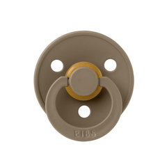 Bibs - Suzeta Colour Latex, tetina rotundă, 0 luni +-Dark Oak
