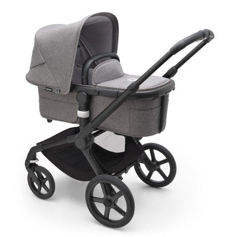 Carucior Bugaboo Fox 5 Black Grey Melange 2 in 1