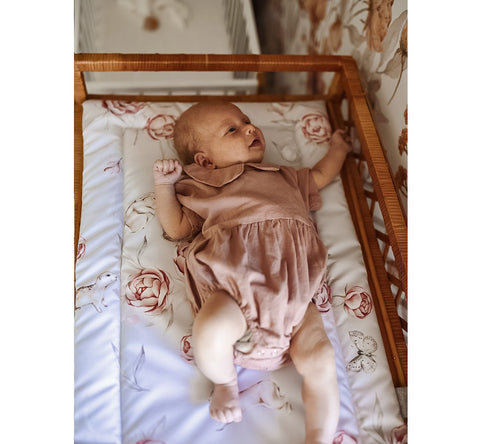 Saltea pentru masa de infasat bebe, impermeabila, fata dubla, Boho by BabySteps