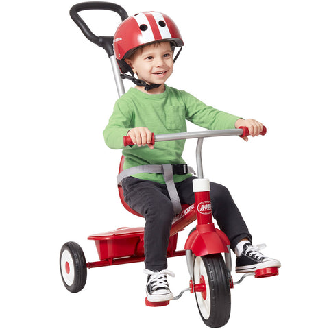 Tricicleta Radio Flyer 3-in-1 Stroll 'N Trike, Rosu, 1.5 - 5 ani