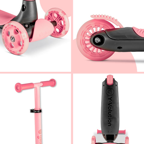 Trotineta cu 3 roti Yvolution Y Glider Kiwi Pink