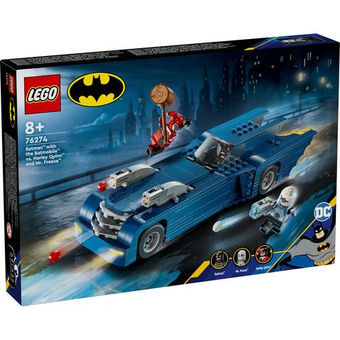 Batman™ cu Batmobile™ vs Harley Quinn™ si Mr. Freeze™