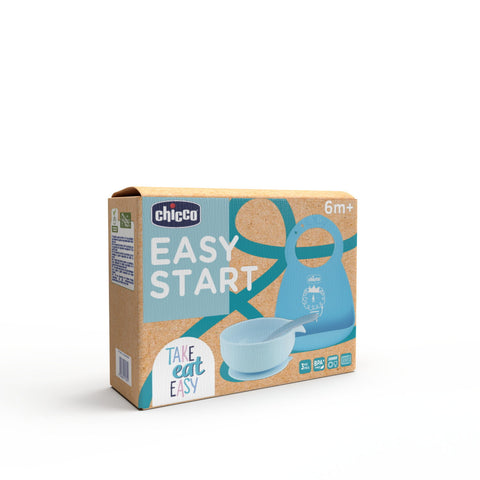Set diversificare copii Chicco Easy Start, bleu, 6luni+