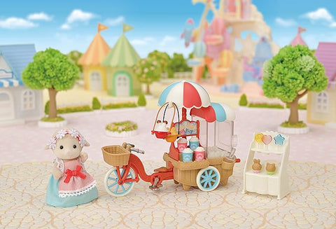 Sylvanian Families - Set Stand Tricicleta pentru Popcorn