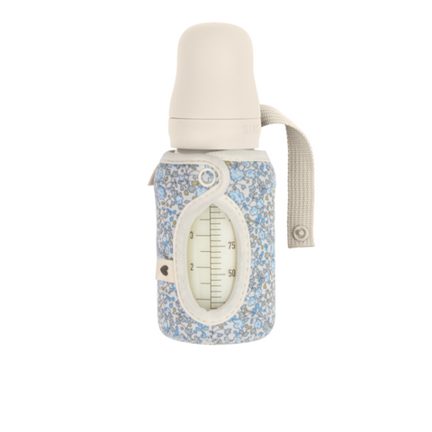 BIBS x LIBERTY - Husa pentru biberonul din sticla 110 ml, Eloise Ivory