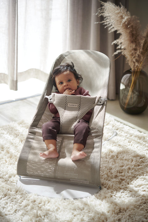 Baby Bjorn - Balansoar Bliss Grey Beige, Mesh