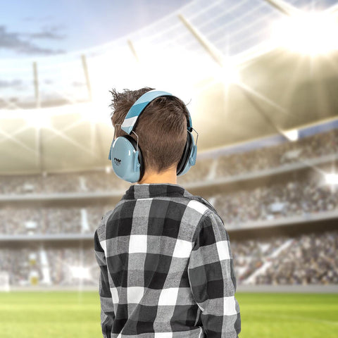 Casti antifonice pentru copii, ofera protectie auditiva, SNR 27, 5+ ani, albastru, Reer SilentGuard Kids 53293