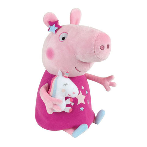 Jucarie Plus Jemini 30cm Peppa Pig Cu Mascota Unicorn