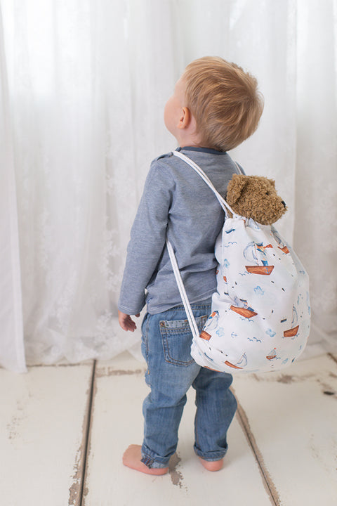 Sac de dormit Nature Bamboo by Amy din Bambus cu umplutura antialergica BabySoft + Cadou Rucsacel Cer 62 cm, 0-3 luni