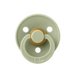 Bibs - Suzeta Colour Latex, tetina anatomica, 0 luni +-Sage