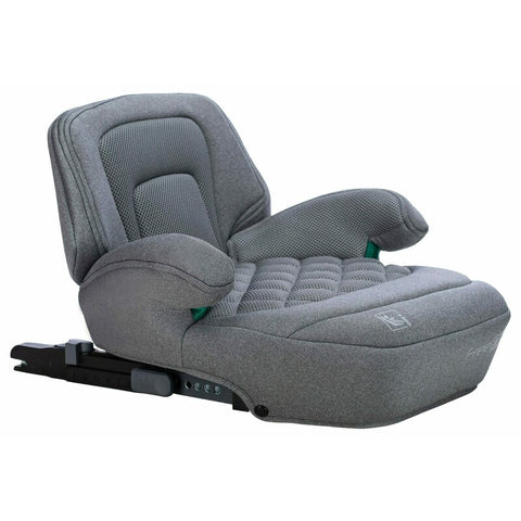 Inaltator auto, FreeOn, Cosmo Plus I-Size, Cu isofix, Cu spatar inaltat si cotiere, Potrivit pentru copiii intre 125 si 150 cm sau intre 25 si 36 Kg, Conform cu standardul european de securitate ECE R129, gri