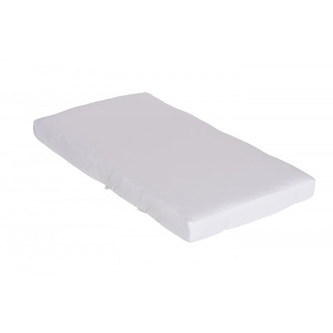 Cearsaf din bumbac jersey cu elastic pe contur 120x60x15 cm, Alb