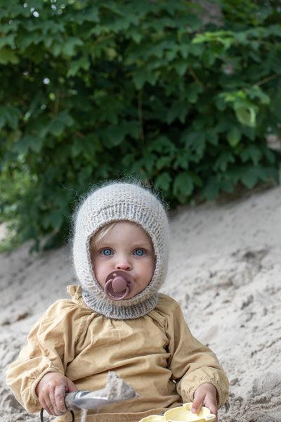 BIBS - Suzeta De Lux Latex, tetina rotunda, 6 luni +-Dusky Lilac