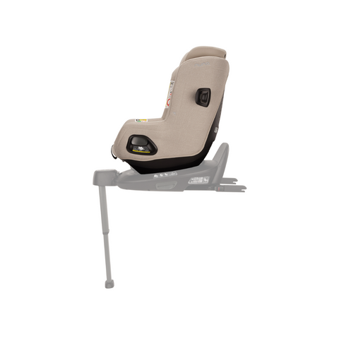 Nuna - Set Scaun auto rotativ i-Size TODL next Biscotti, 40-105 cm + Baza isofix BASE next i-Size pentru TODL next, testat ADAC