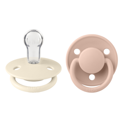 BIBS - Set 2 suzete De Lux Silicon, tetina rotunda, marime universala