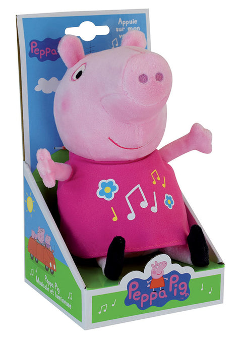 Jucarie Plus Muzicala Jemini Cu Lumini 25cm Peppa Pig