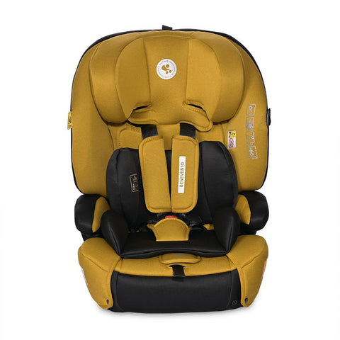 Scaun auto, Benevento, Isofix, i-Size, 15 Luni-12 Ani, 76-150 cm, Lemon Curry