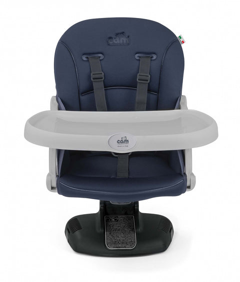 Scaun de Masa CAM Seat Idea, Inaltime Ajustabila, Varsta 6-36 luni, Pliabil, Centura de Siguranta in 5 Puncte, Gri