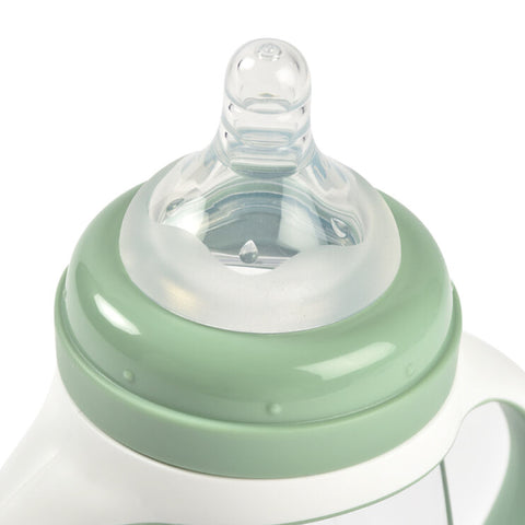 Biberon de invatare 2 in 1 din Tritan Beaba 210 ml Sage Green