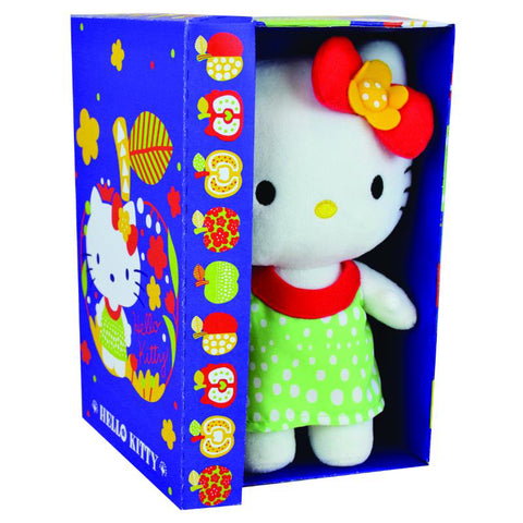 Jucarie Plus Jemini 20cm Hello Kitty - Rochita Verde