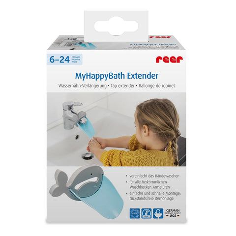 Extensie pentru robinet de apa MyHappyBath Extender, flexibila, fara BPA, 6+ luni, Reer 76052