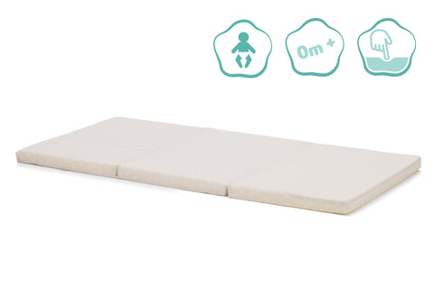 Saltea pliabila beige buline 120/60/4 cm. Fillikid